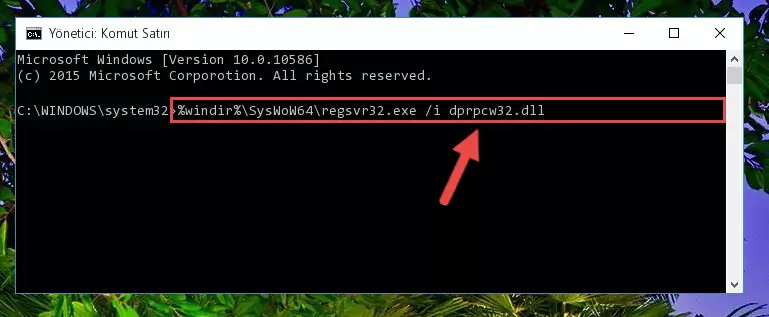 Dprpcw32.dll dosyasının sorunlu kaydını Regedit'den kaldırma (64 Bit için)