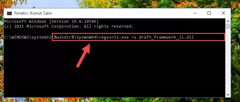 Draft_framework_li.dll kütüphanesi için Windows Kayıt Defterinde yeni kayıt oluşturma