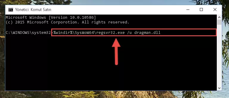 Dragman.dll dosyası için Windows Kayıt Defterinde yeni kayıt oluşturma