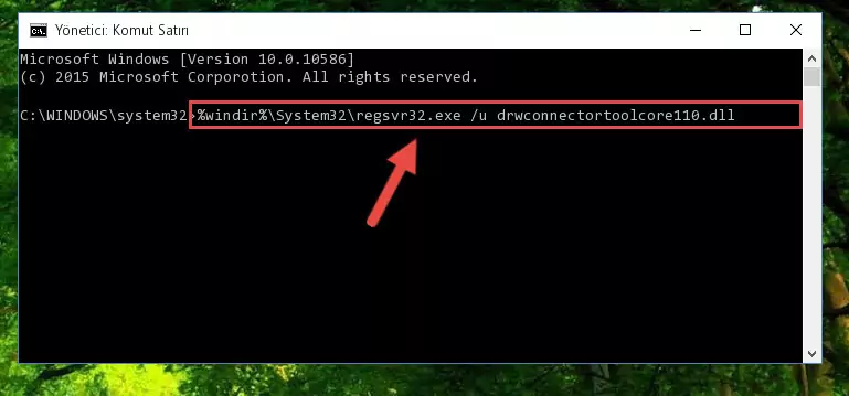 Drwconnectortoolcore110.dll kütüphanesini sisteme tekrar kaydetme