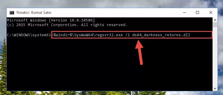 Ds04_darkness_returns.dll kütüphanesinin kaydını sistemden kaldırma