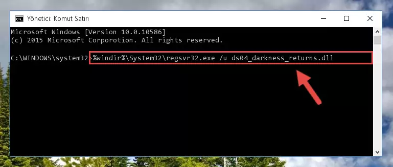 Ds04_darkness_returns.dll kütüphanesini .zip dosyası içinden çıkarma