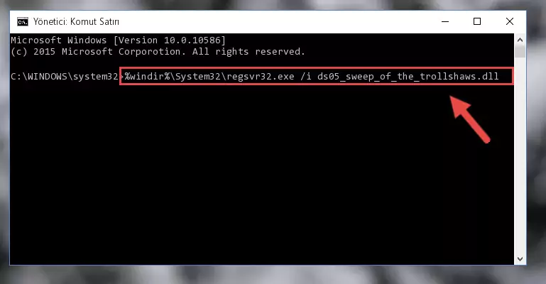 Ds05_sweep_of_the_trollshaws.dll dosyasını sisteme tekrar kaydetme (64 Bit için)
