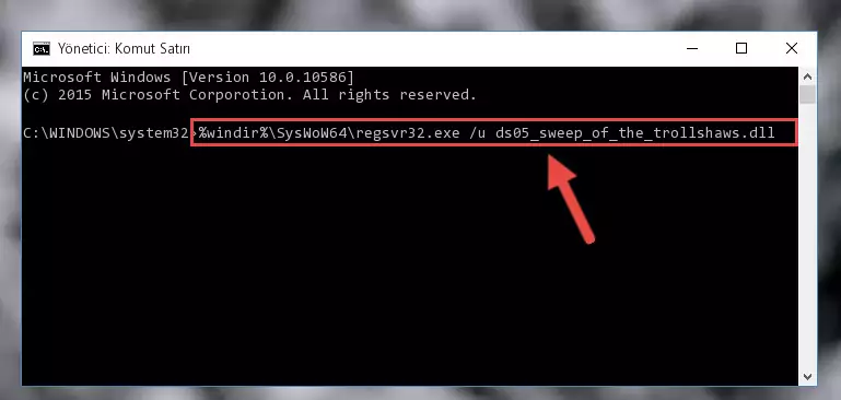 Ds05_sweep_of_the_trollshaws.dll dosyası için Windows Kayıt Defterinde yeni kayıt oluşturma