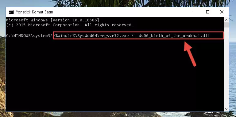 Ds06_birth_of_the_urukhai.dll dosyasının hasarlı kaydını sistemden kaldırma (64 Bit için)