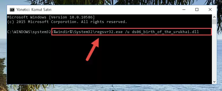 Ds06_birth_of_the_urukhai.dll dosyası için Windows Kayıt Defterinde yeni kayıt oluşturma