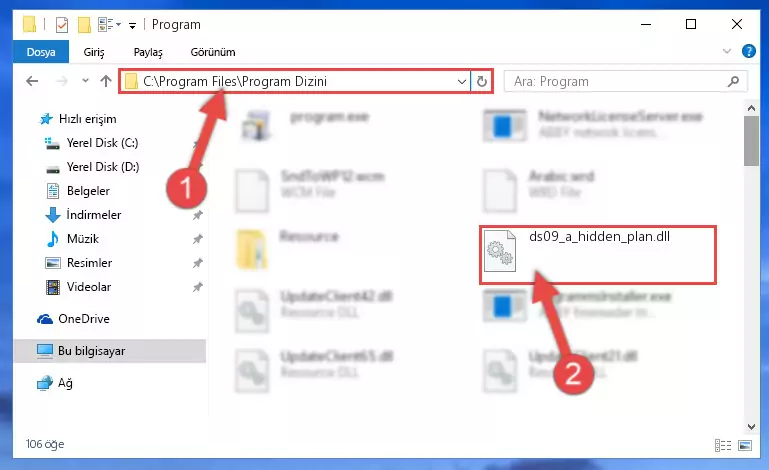Ds09_a_hidden_plan.dll dosyasını seçili hale getirme