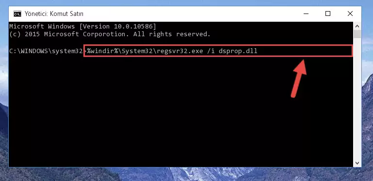 Dsprop.dll dosyasının Windows Kayıt Defterindeki sorunlu kaydını silme