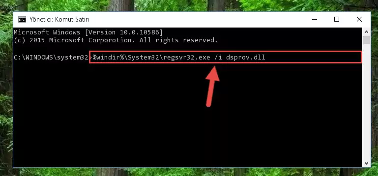 Dsprov.dll kütüphanesinin Windows Kayıt Defteri üzerindeki sorunlu kaydını temizleme