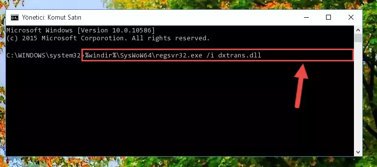 Dxtrans.dll dosyasının bozuk kaydını Kayıt Defterinden kaldırma (64 Bit için)