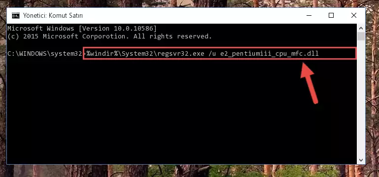 E2_pentiumiii_cpu_mfc.dll kütüphanesi için yeni kayıt oluşturma