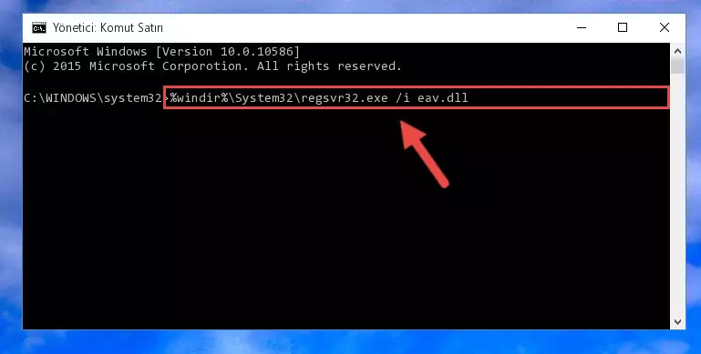 Eav.dll dosyasının Windows Kayıt Defteri üzerindeki sorunlu kaydını temizleme