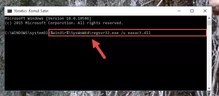 Eaxac3.dll dosyası için Regedit (Windows Kayıt Defteri) üzerinde temiz kayıt oluşturma