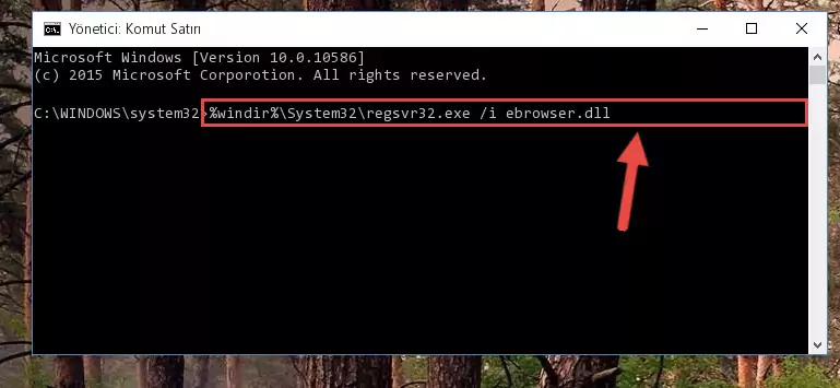 Ebrowser.dll kütüphanesinin Windows Kayıt Defteri üzerindeki sorunlu kaydını temizleme