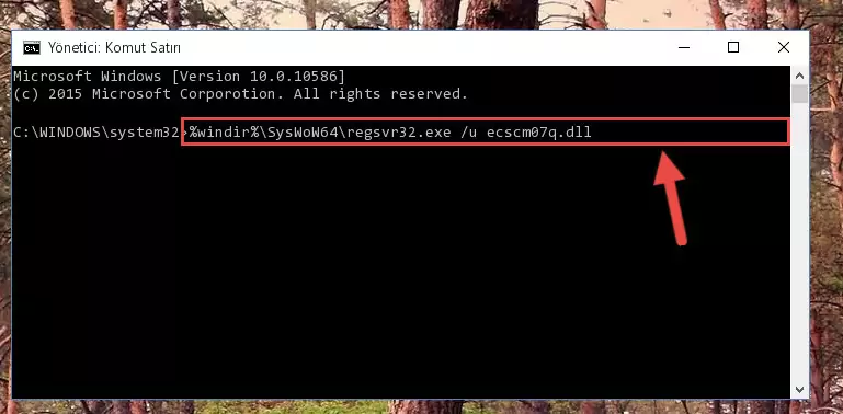 Ecscm07q.dll dosyası için temiz kayıt oluşturma (64 Bit için)