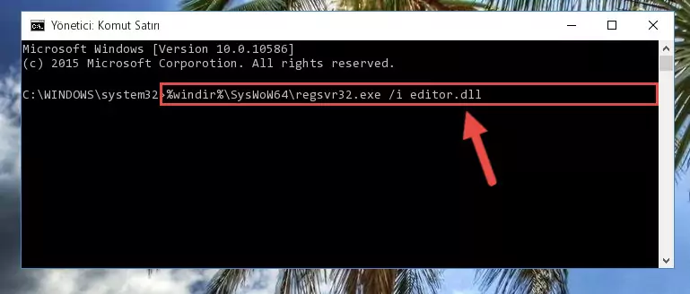 Editor.dll kütüphanesinin Windows Kayıt Defterindeki sorunlu kaydını silme