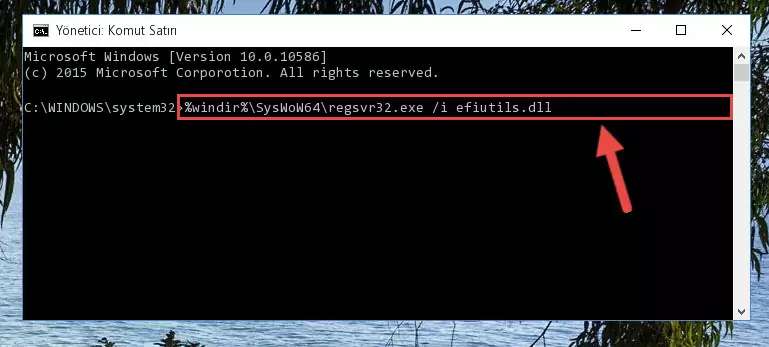 Efiutils.dll kütüphanesinin sorunlu kaydını Regedit'den kaldırma (64 Bit için)