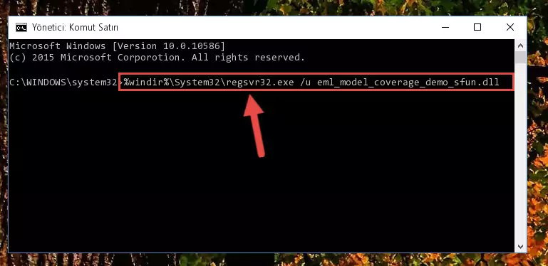 Eml_model_coverage_demo_sfun.dll dosyasını .zip dosyası içinden çıkarma