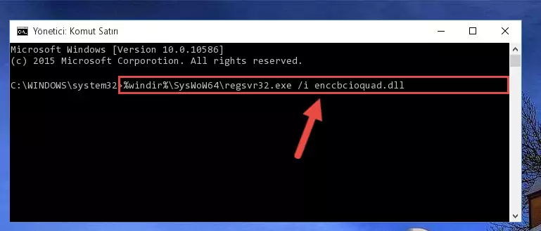 Enccbcioquad.dll kütüphanesinin bozuk kaydını Windows Kayıt Defterinden kaldırma (64 Bit için)