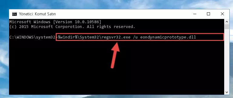 Eondynamicprototype.dll dosyasını sisteme tekrar kaydetme