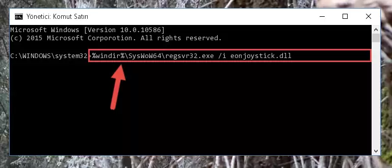 Eonjoystick.dll dosyasının Windows Kayıt Defterindeki sorunlu kaydını silme