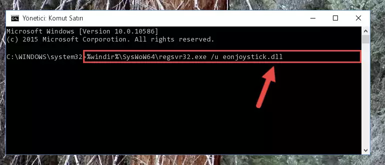 Eonjoystick.dll dosyası için Regedit (Windows Kayıt Defteri) üzerinde temiz kayıt oluşturma