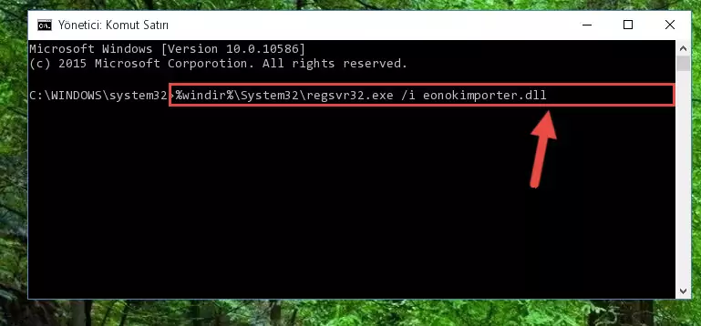 Eonokimporter.dll dosyasının Windows Kayıt Defterindeki sorunlu kaydını silme