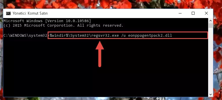 Eonppagentpack2.dll dosyasını .zip dosyası içinden çıkarma