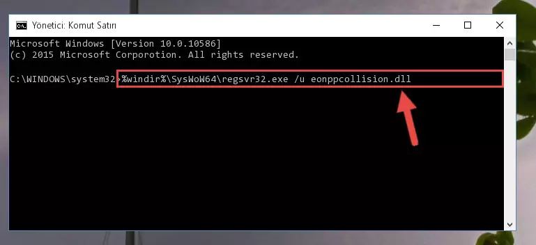 Eonppcollision.dll dosyası için Regedit (Windows Kayıt Defteri) üzerinde temiz kayıt oluşturma