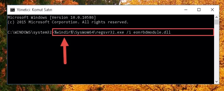 Eonrbdmodule.dll dosyasının Windows Kayıt Defterindeki sorunlu kaydını silme