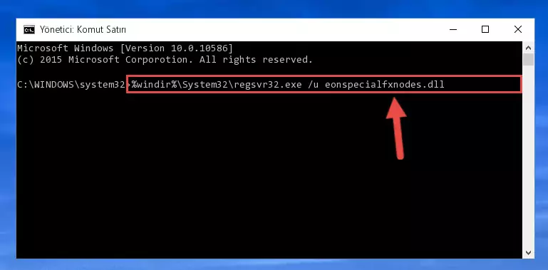Eonspecialfxnodes.dll kütüphanesi için Windows Kayıt Defterinde yeni kayıt oluşturma