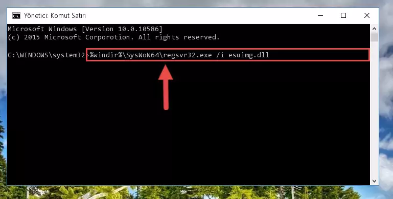 Esuimg.dll dosyasının Windows Kayıt Defterindeki sorunlu kaydını silme