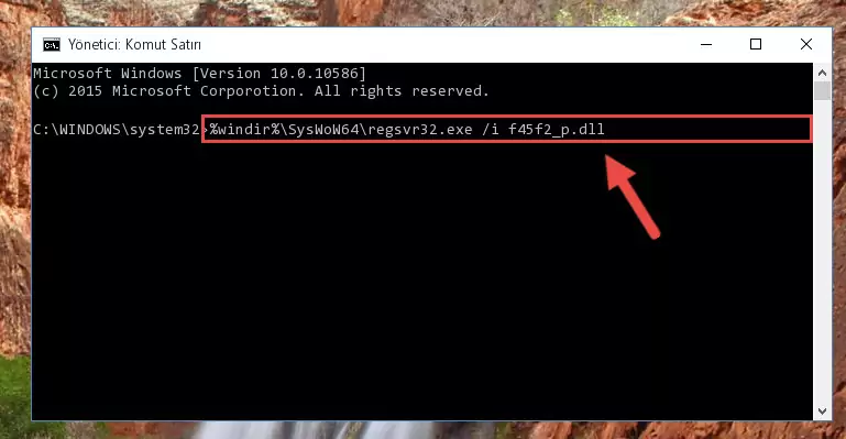 F45f2_p.dll dosyasının bozuk kaydını Kayıt Defterinden kaldırma (64 Bit için)
