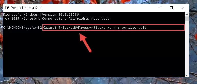 F_s_eqfilter.dll kütüphanesi için temiz ve doğru kayıt yaratma (64 Bit için)