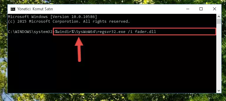Fader.dll kütüphanesinin Windows Kayıt Defteri üzerindeki sorunlu kaydını temizleme