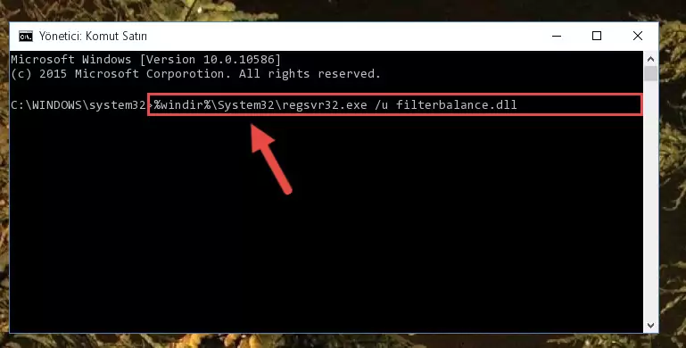 Filterbalance.dll kütüphanesi için Windows Kayıt Defterinde yeni kayıt oluşturma