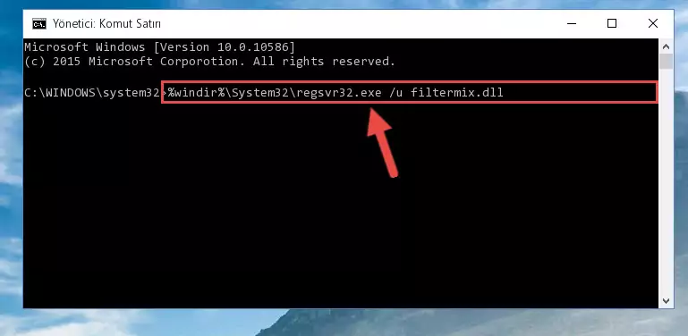 Filtermix.dll dosyası için Regedit (Windows Kayıt Defteri) üzerinde temiz kayıt oluşturma