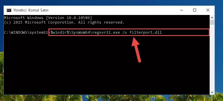 Filterport.dll kütüphanesi için temiz ve doğru kayıt yaratma (64 Bit için)