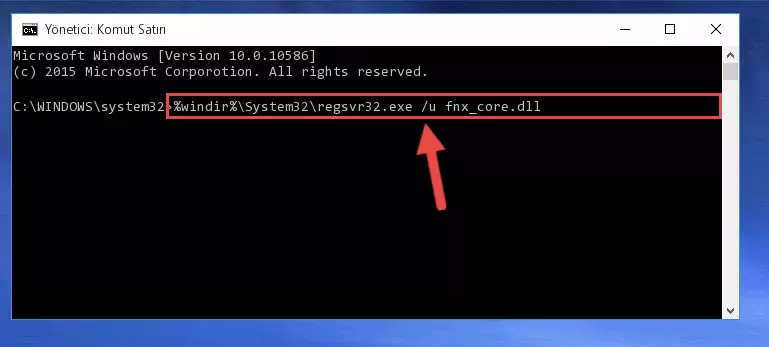 Fnx_core.dll dosyasını dışarı çıkarma