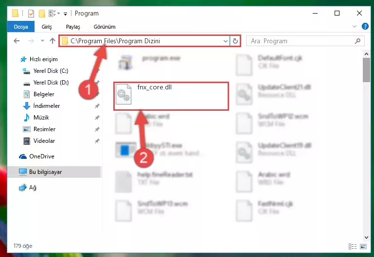 Fnx_core.dll dosyasının bozuk kaydını Windows Kayıt Defterinden kaldırma (64 Bit için)