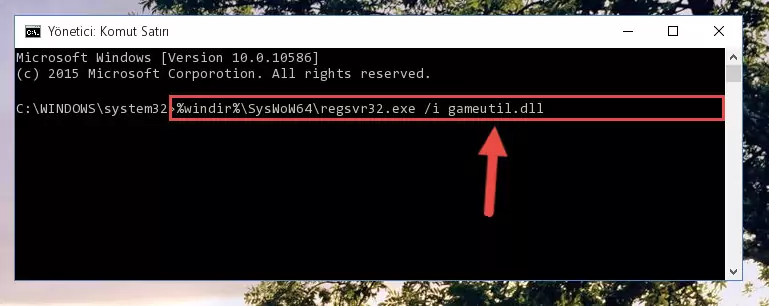 Gameutil.dll kütüphanesinin Windows Kayıt Defterindeki sorunlu kaydını silme