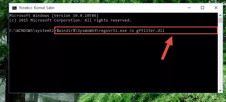Gffilter.dll kütüphanesi için temiz kayıt yaratma (64 Bit için)