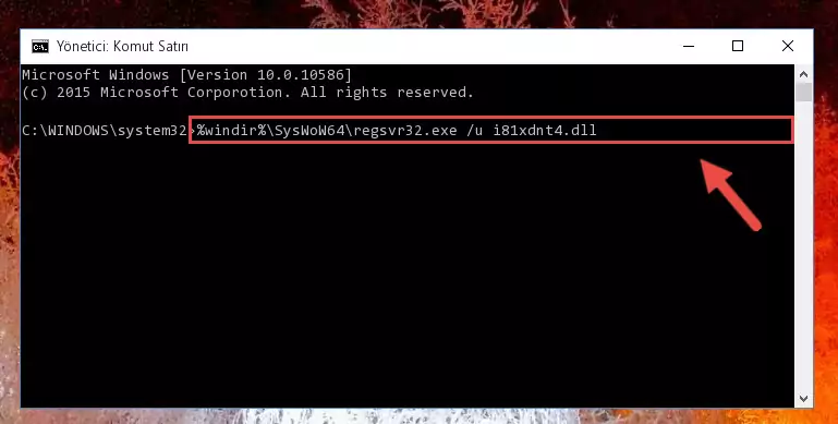 I81xdnt4.dll dosyası için Regedit (Windows Kayıt Defteri) üzerinde temiz kayıt oluşturma