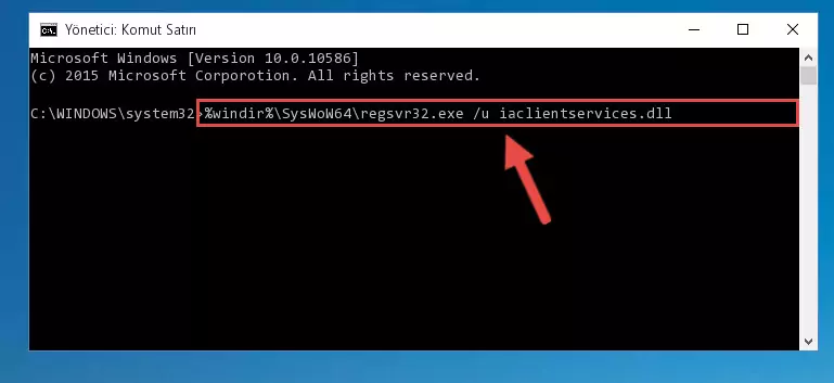 Iaclientservices.dll dosyası için Windows Kayıt Defterinde yeni kayıt oluşturma