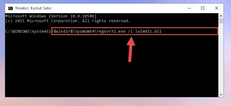 Ialmd32.dll kütüphanesinin Windows Kayıt Defterindeki sorunlu kaydını silme