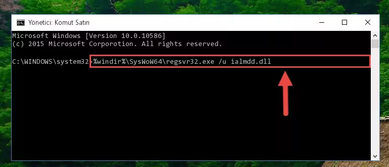 Ialmdd.dll dosyası için Windows Kayıt Defterinde yeni kayıt oluşturma