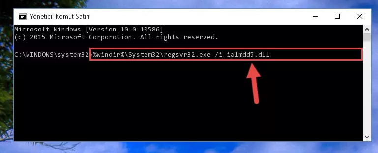 Ialmdd5.dll dosyasını sisteme tekrar kaydetme (64 Bit için)