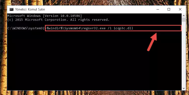 Icqp3c.dll dosyasının Windows Kayıt Defterindeki sorunlu kaydını silme