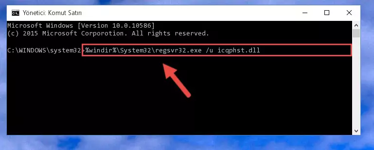 Icqphst.dll dosyası için Windows Kayıt Defterinde yeni kayıt oluşturma