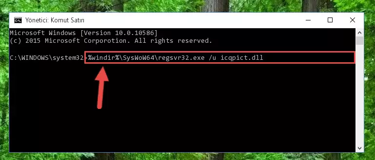 Icqpict.dll kütüphanesi için Windows Kayıt Defterinde yeni kayıt oluşturma